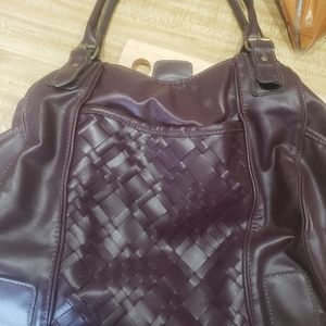 Large purple purse